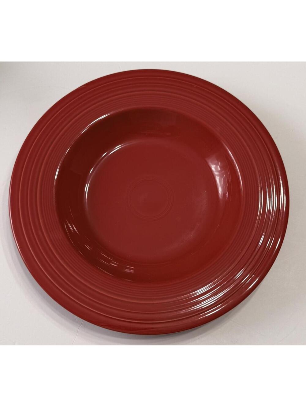 1 Fiesta Scarlet Red Large Rim Pasta Soup Bowl Dish 12 inch Replacement